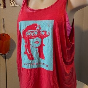 Red Graphic Men's Tank Top
